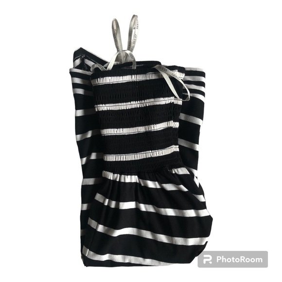 Guess black & white stripes dress XS - Picture 4 of 5